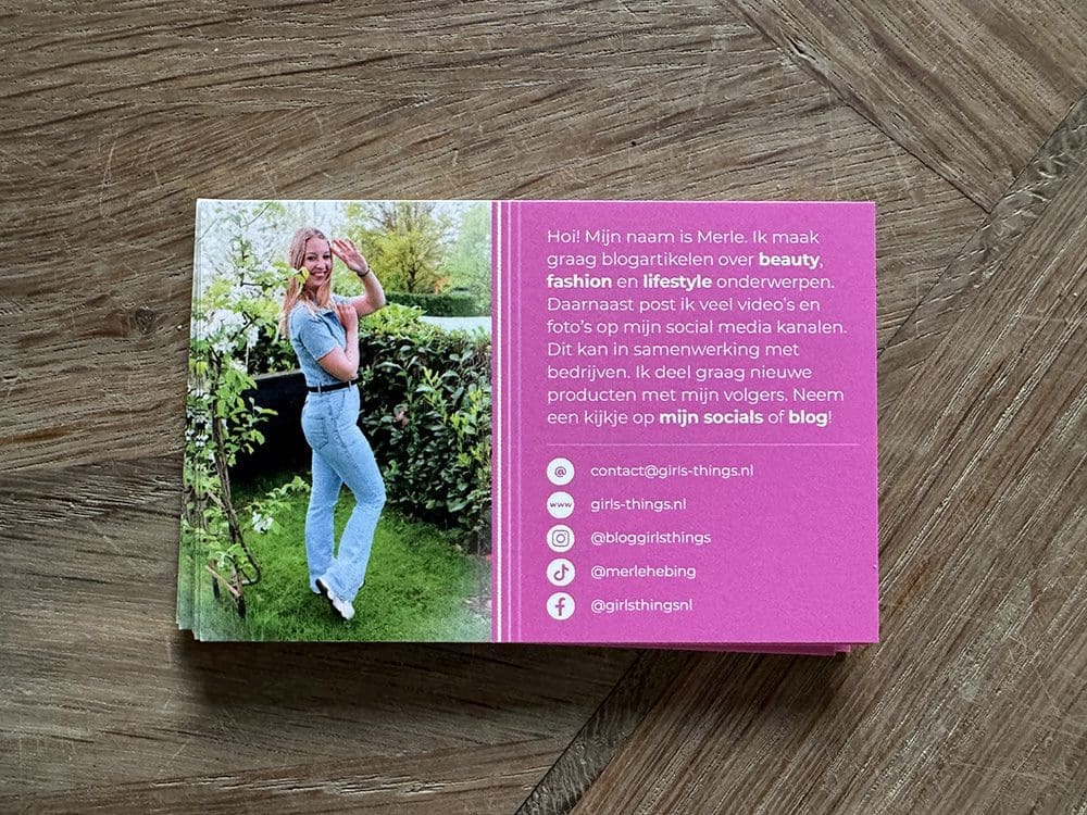 nieuwe visitekaartjes