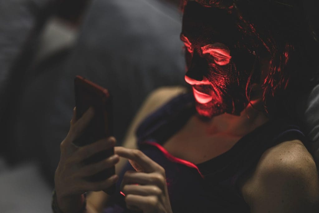 Rood licht masker